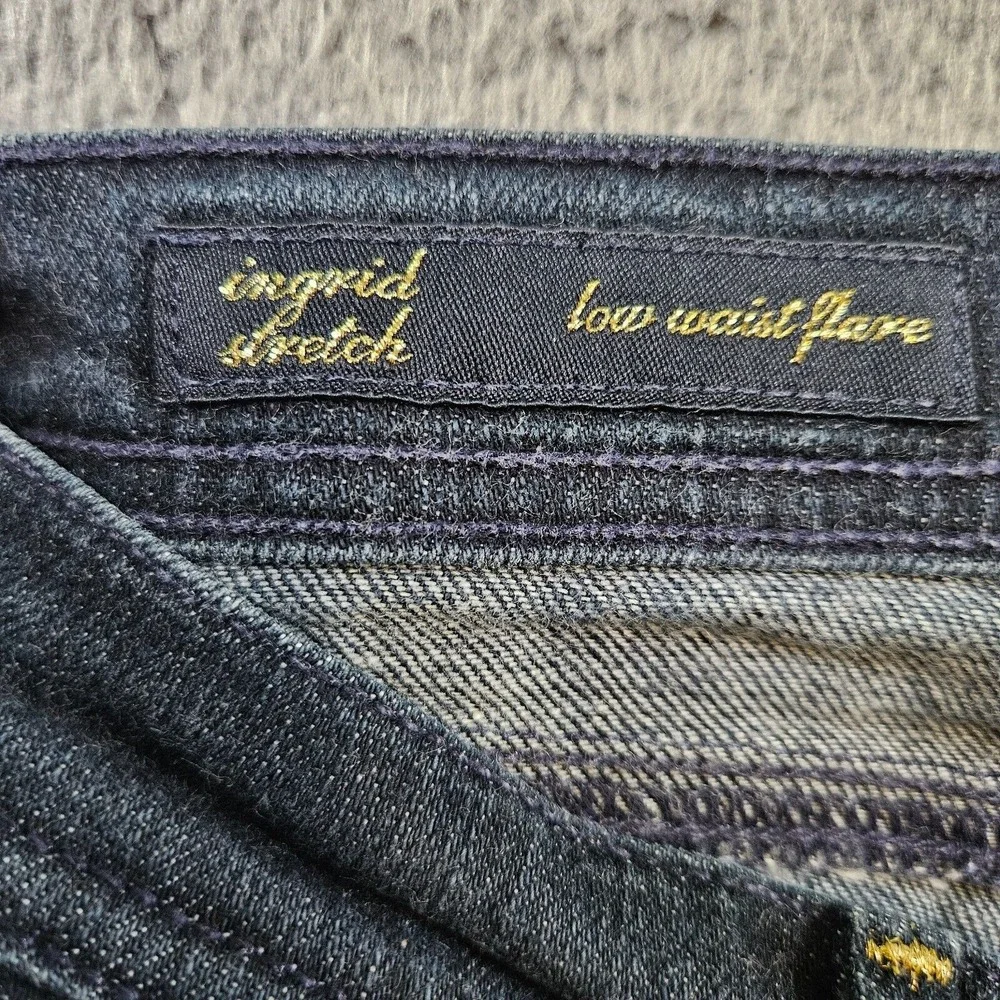 Citizens of Humanity Jeans Women 29 Ingrid Stretch Stay Gold‎ Low Waist Flare